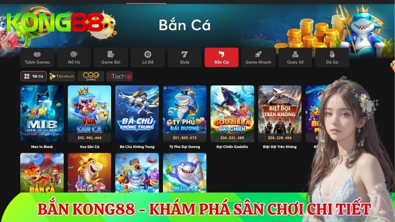 Giới thiệu game bắn cá KONG88