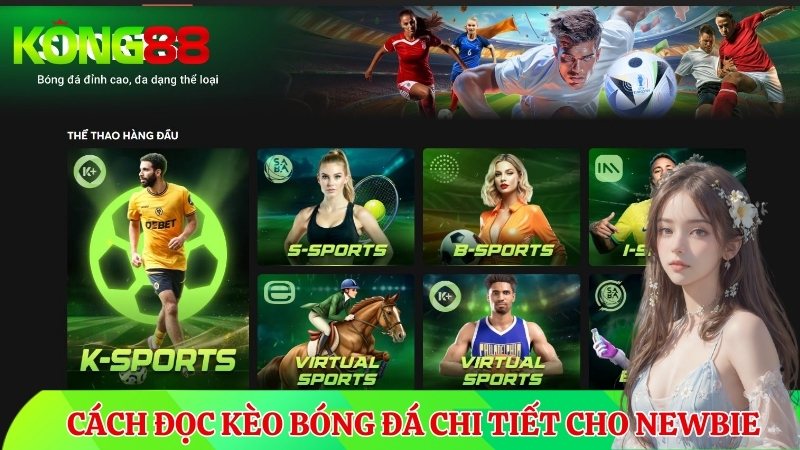 Hướng dẫn cách đọc kèo bóng đá KONG88